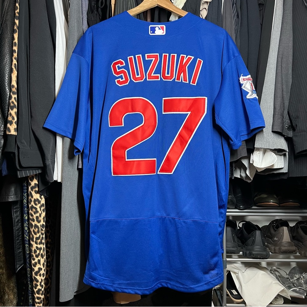 Nike Seiya Suzuki 27 Chicago Cubs Alternate Royal Blue Jersey